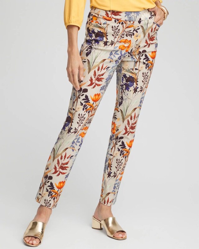 Brigitte Autumn Print Ankle Pants - image 1